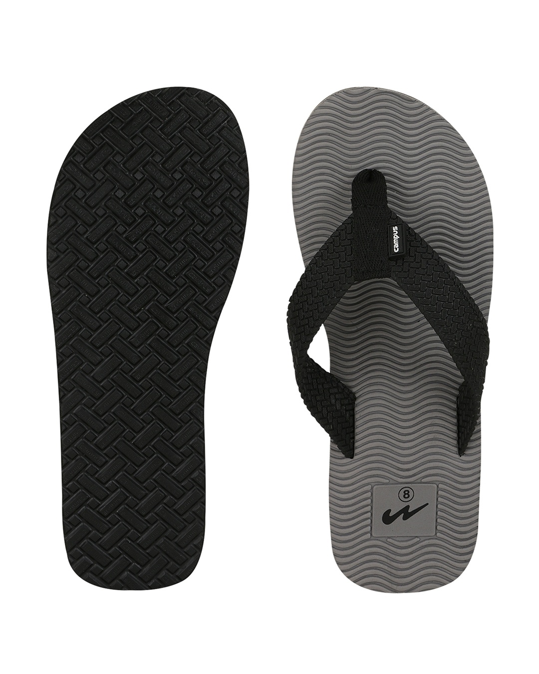 Buy Men's Grey Flip Flops Online in India at Bewakoof