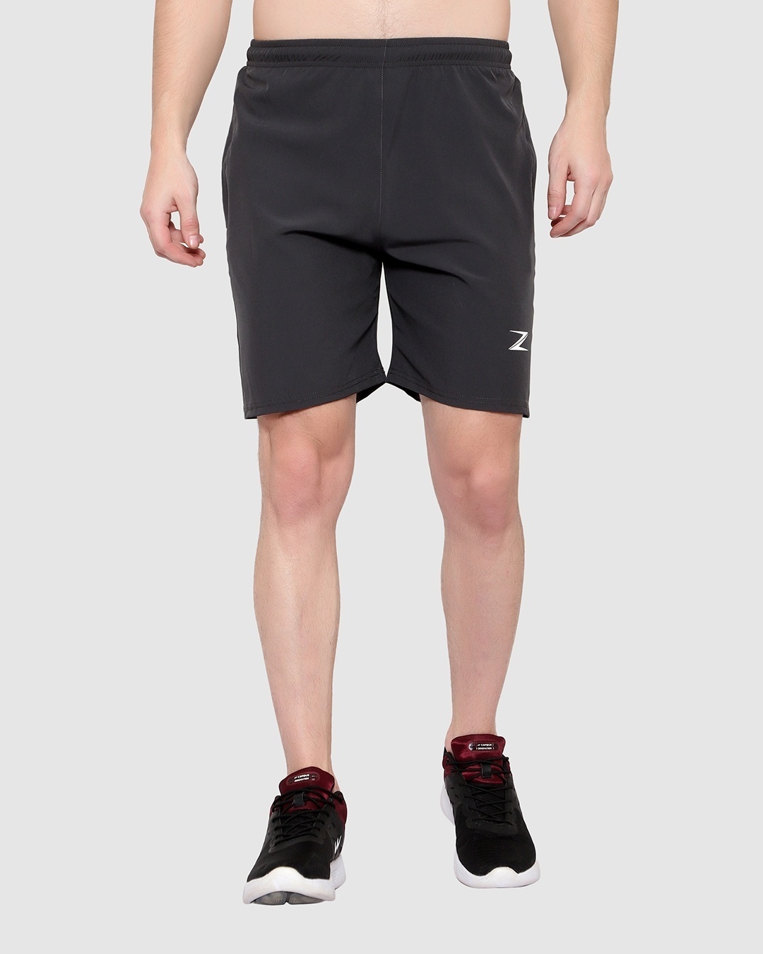 Shop Men's Grey Low-rise Shorts-Front
