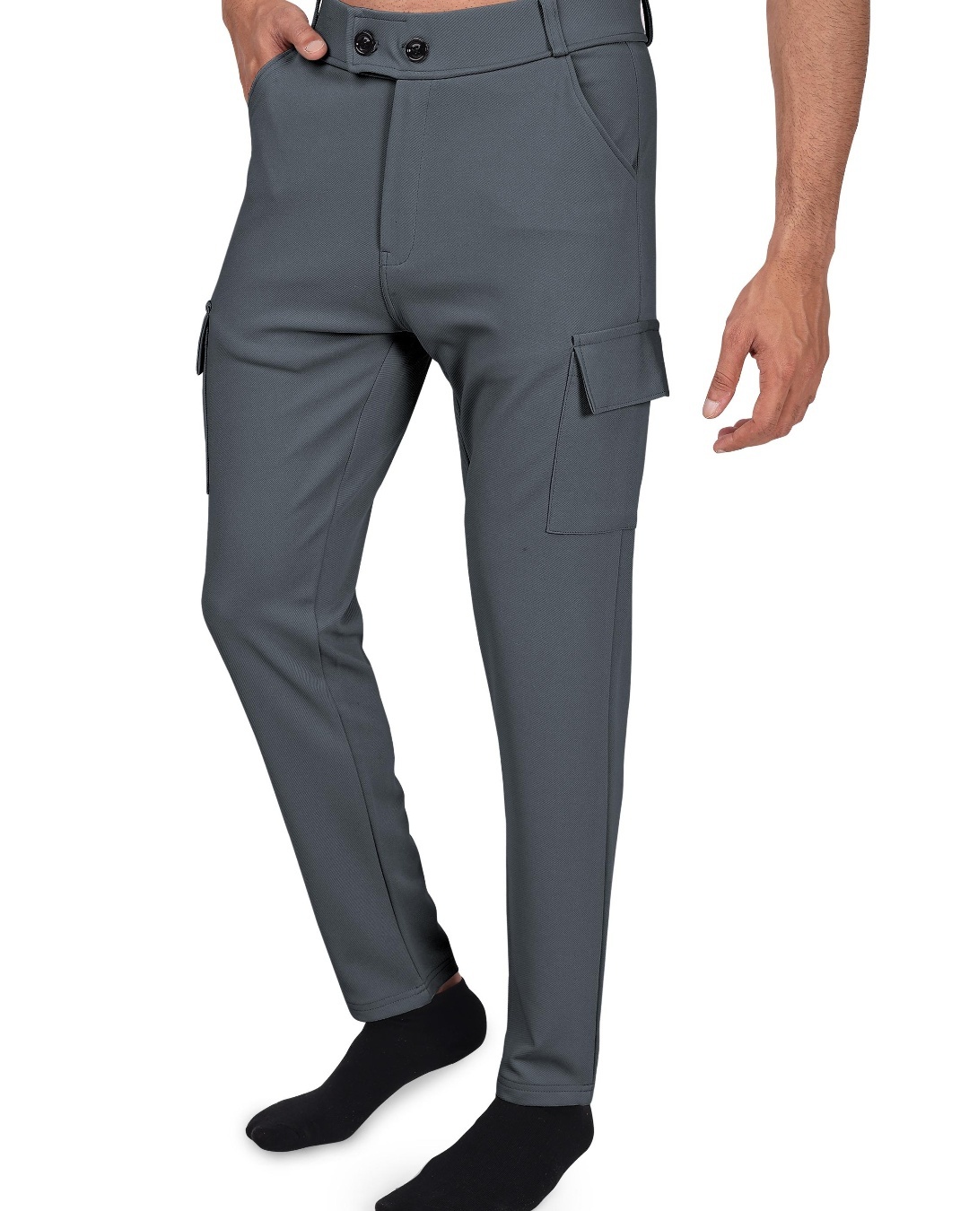 River Island tapered cargo trousers in grey  ASOS