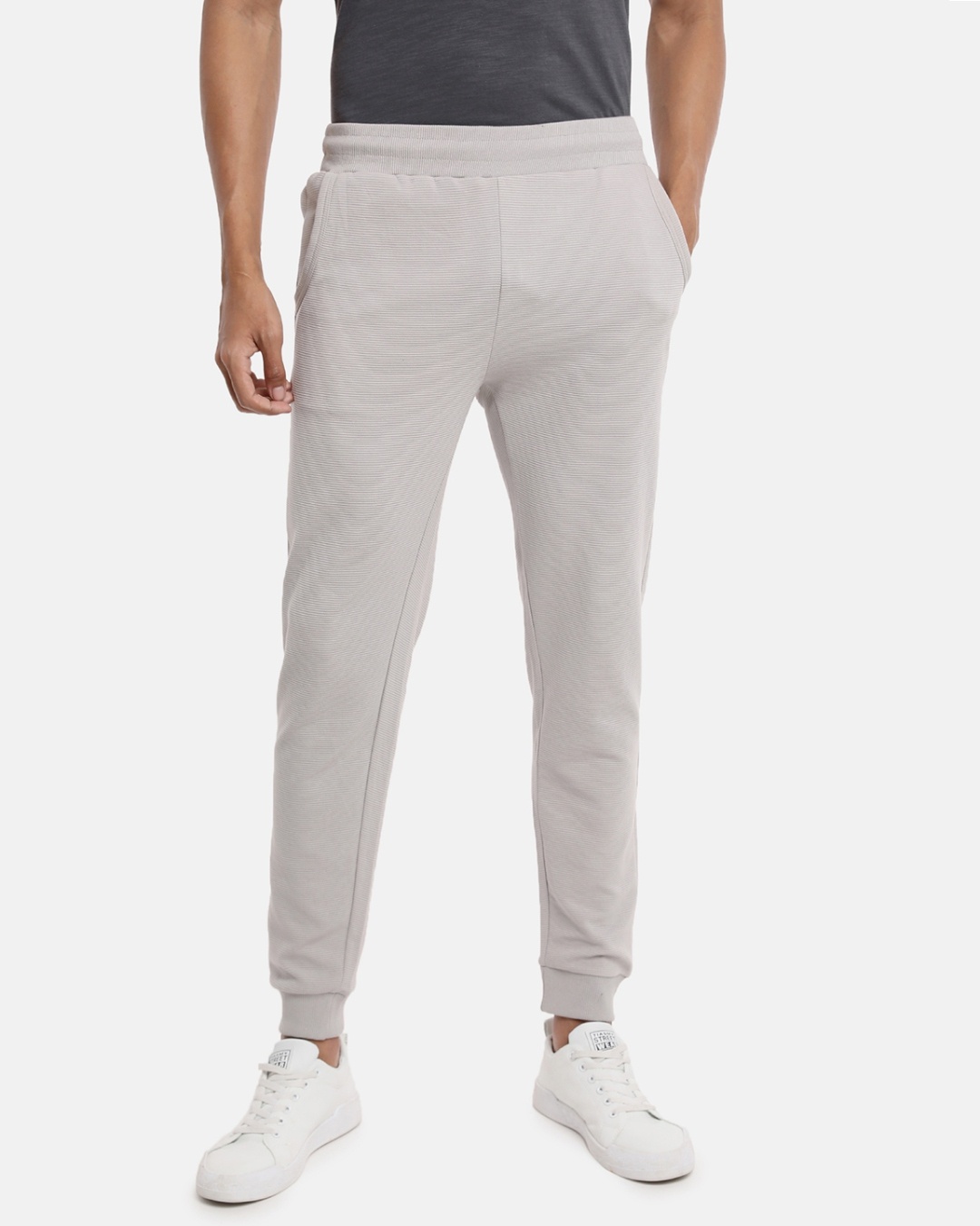 Buy Men's Grey Slim Fit Cotton Joggers for Men Grey Online at Bewakoof