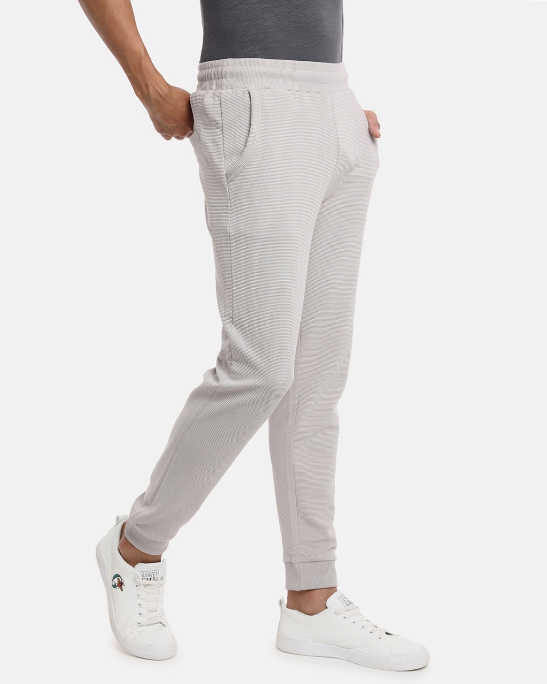 Buy Men's Grey Slim Fit Cotton Joggers for Men Grey Online at Bewakoof