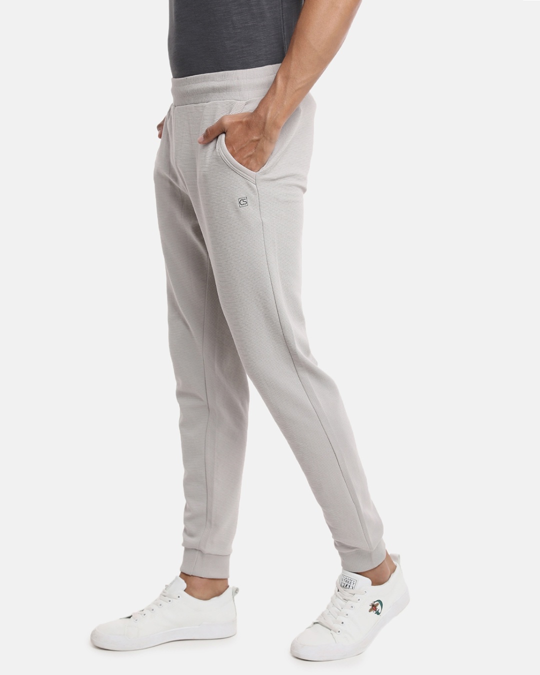 Buy Men's Grey Slim Fit Cotton Joggers for Men Grey Online at Bewakoof