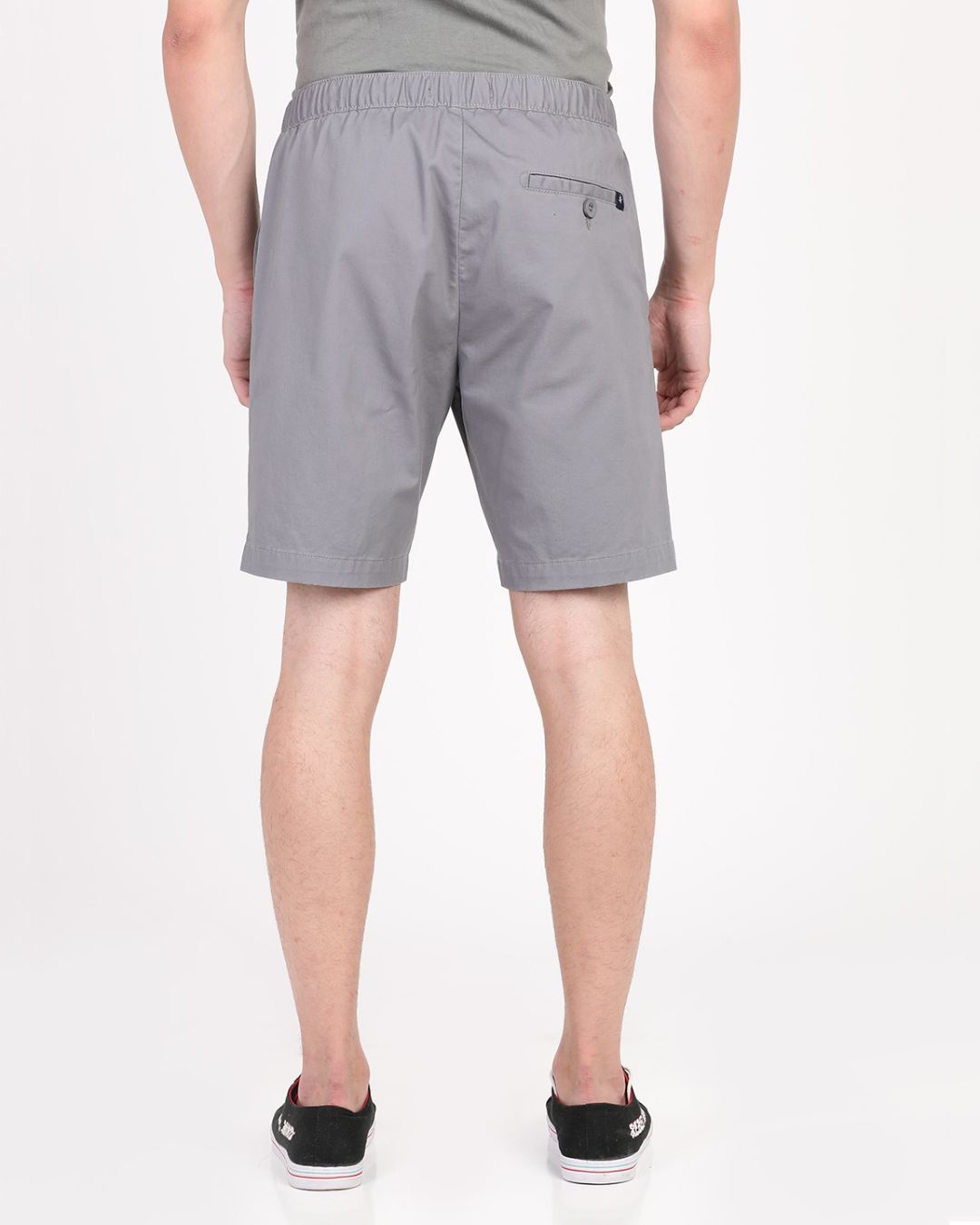 Buy Men's Grey Slim Fit Cotton Shorts for Men Grey Online at Bewakoof