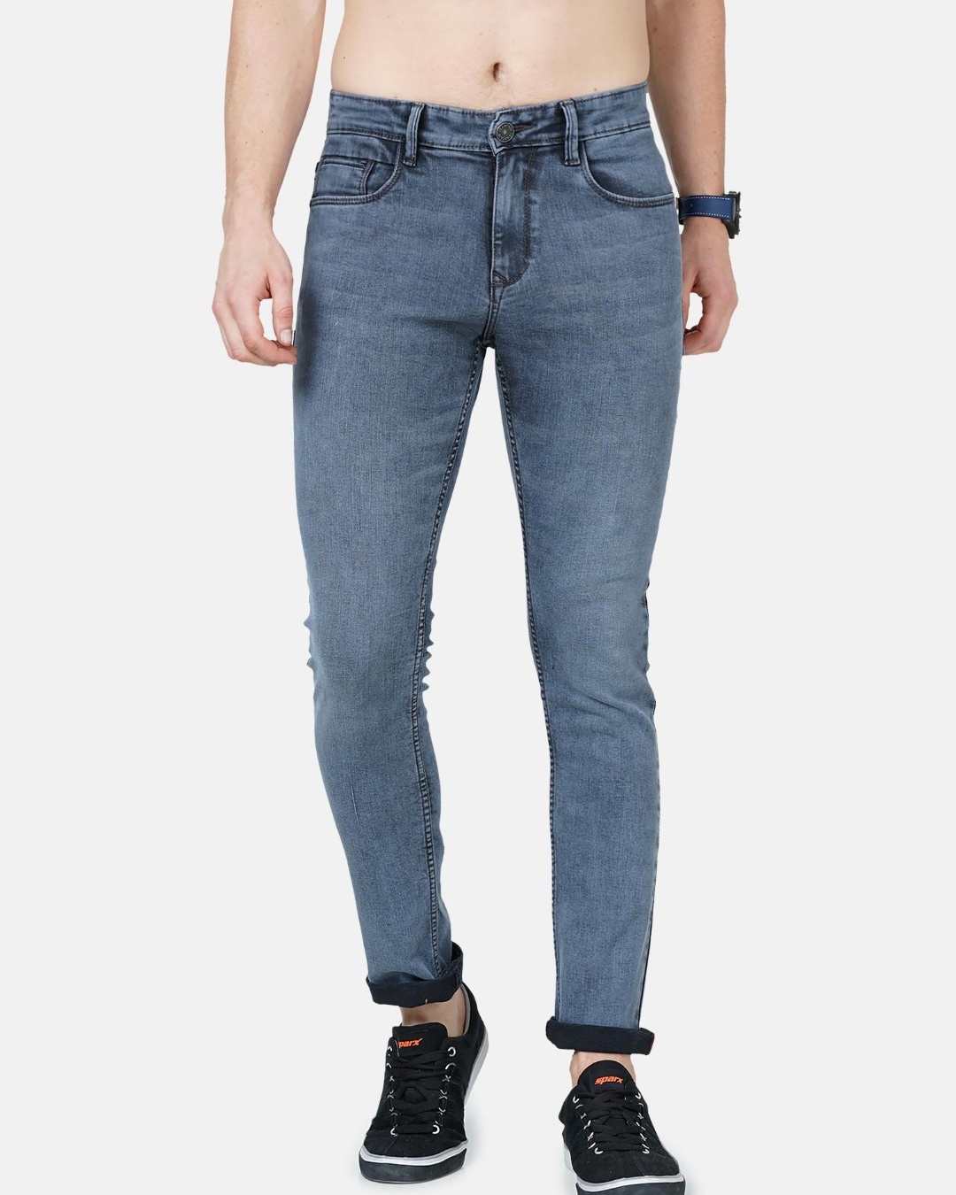 Buy Men's Grey Slim Fit Jeans for Men Grey Online at Bewakoof