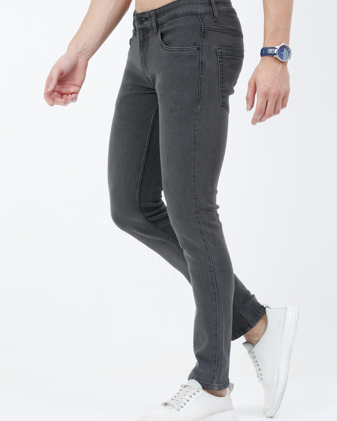 Buy Men's Grey Slim Fit Jeans Online at Bewakoof