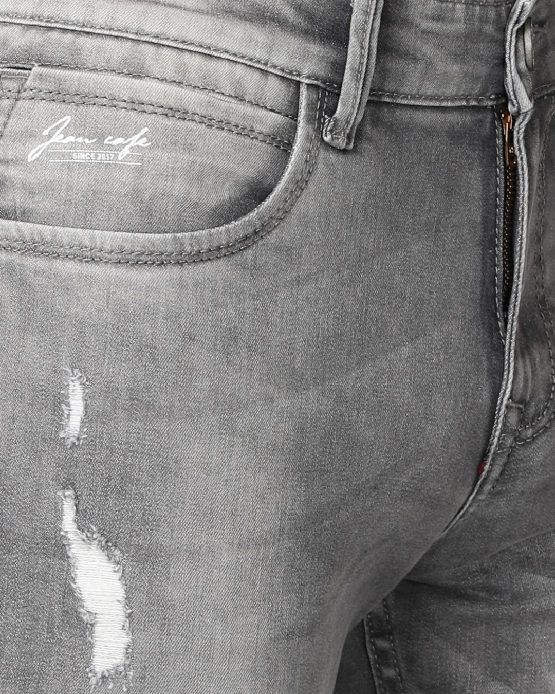 Buy Men s Grey Slim Fit Jeans For Men Grey Online At Bewakoof