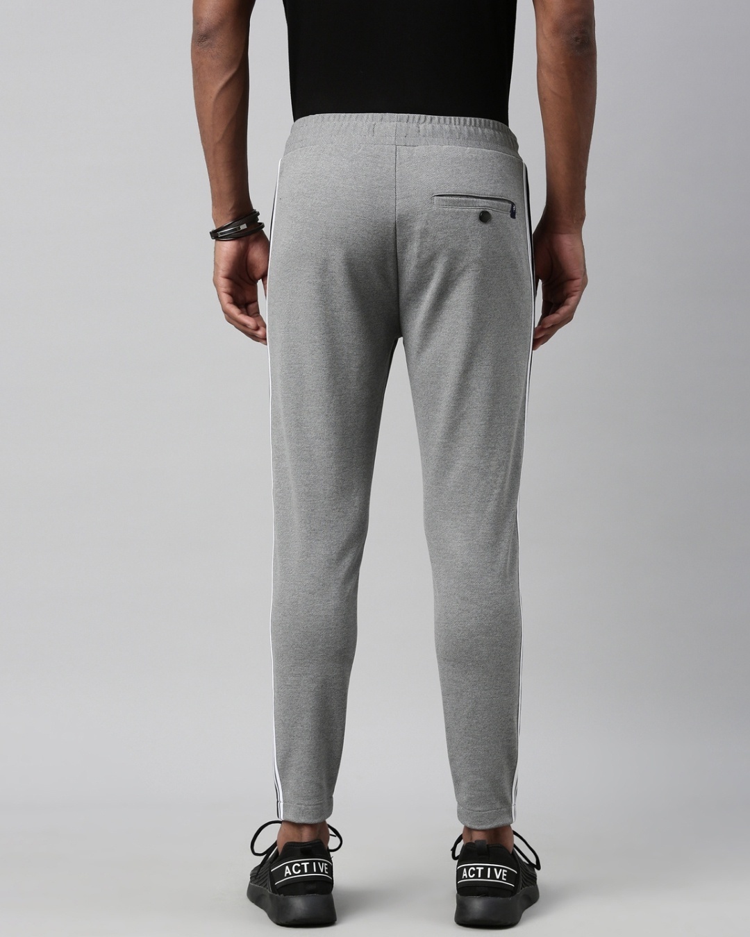 Shop Men's Grey Slim Fit Jogger-Design