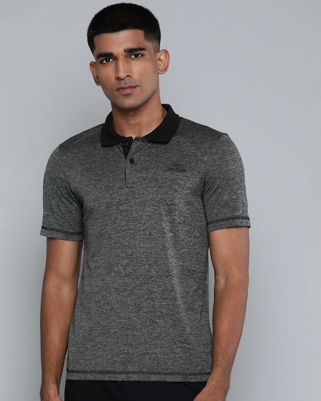 Shop Men's Grey Slim Fit T-shirt-Front