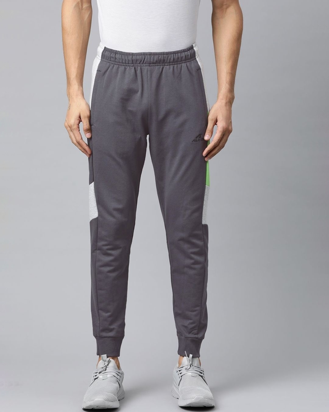Buy Men's Grey Solid Slim Fit Joggers for Men Grey Online at Bewakoof