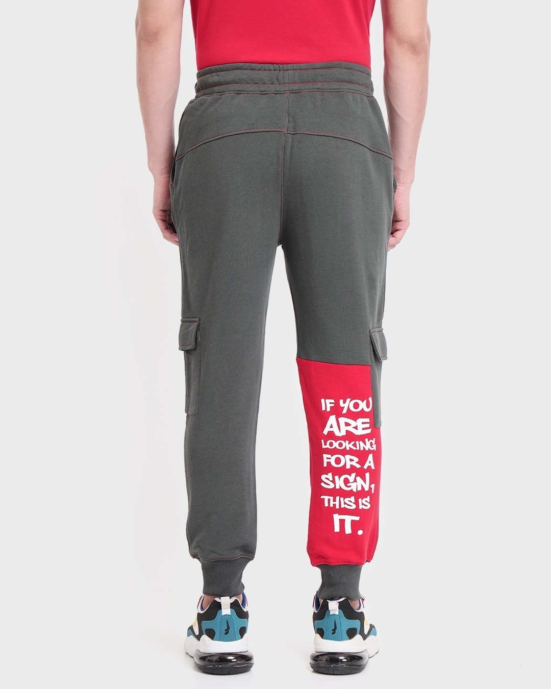 Shop Men's Grey Street Wear Joggers-Design