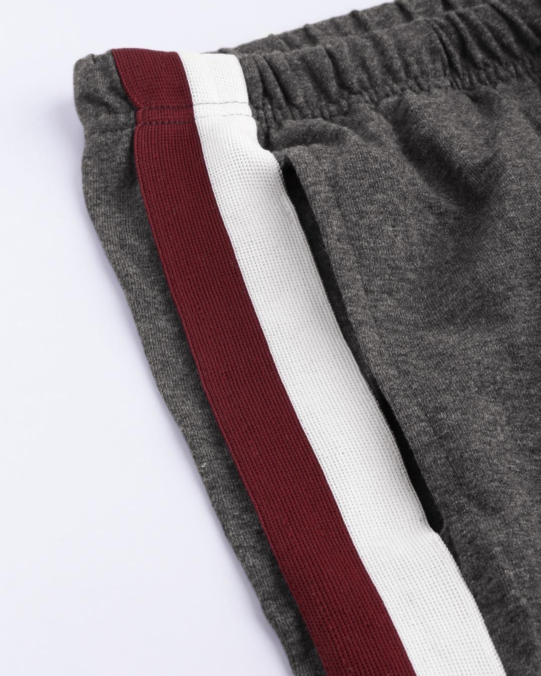 Buy Men's Grey Striped Track Pants for Men Grey Online at Bewakoof