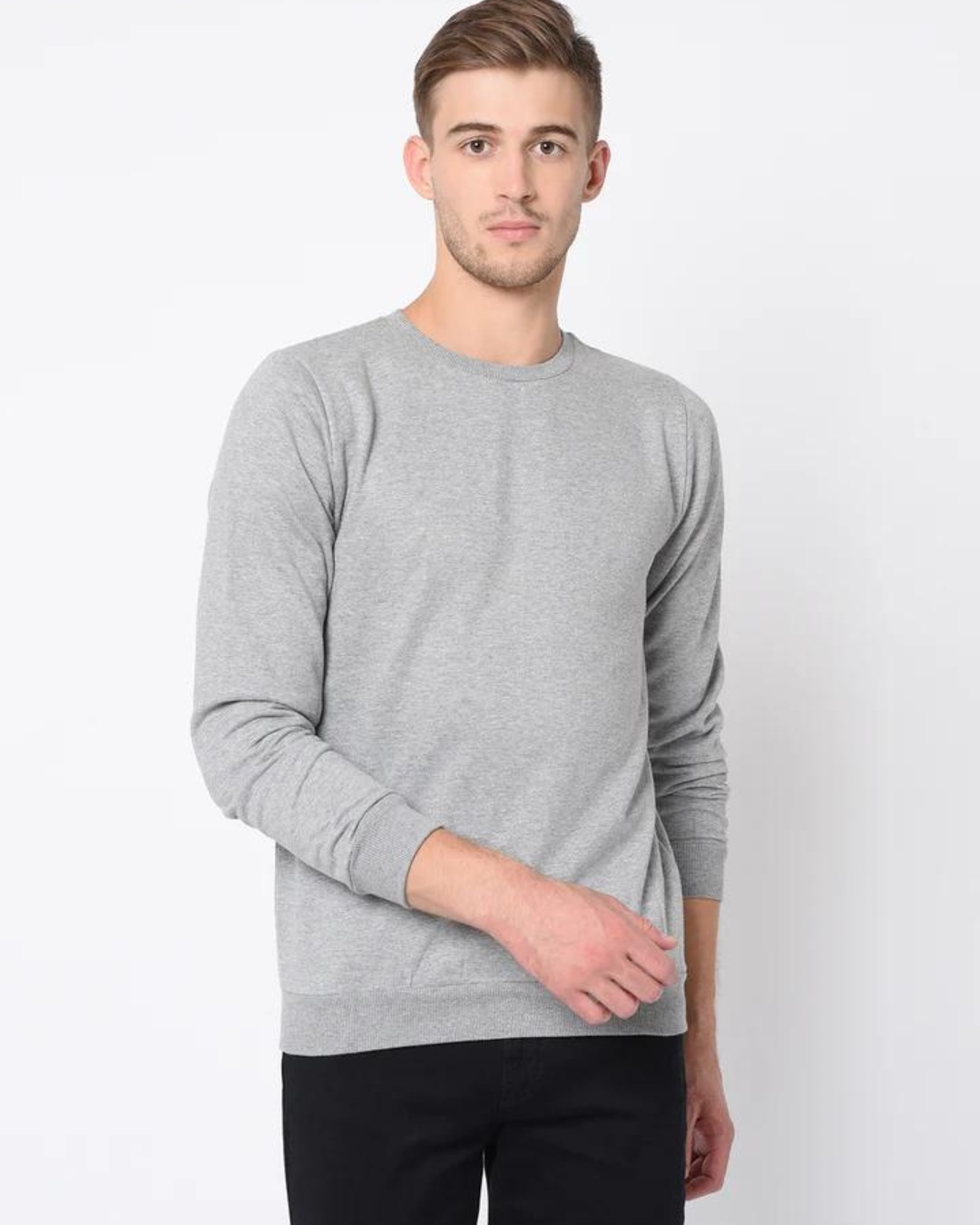 Shop Men's Grey Sweatshirt-Front