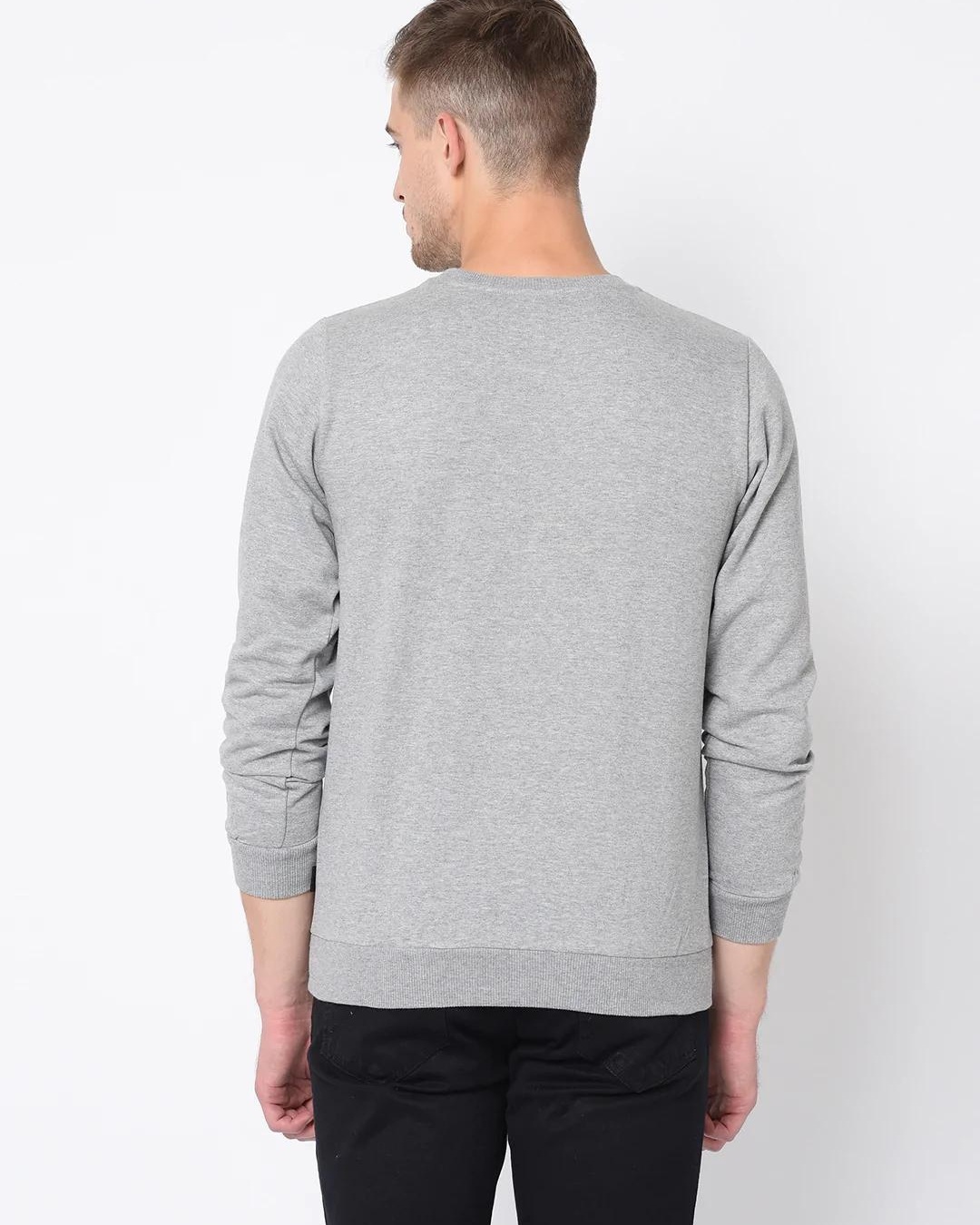 Shop Men's Grey Sweatshirt-Full