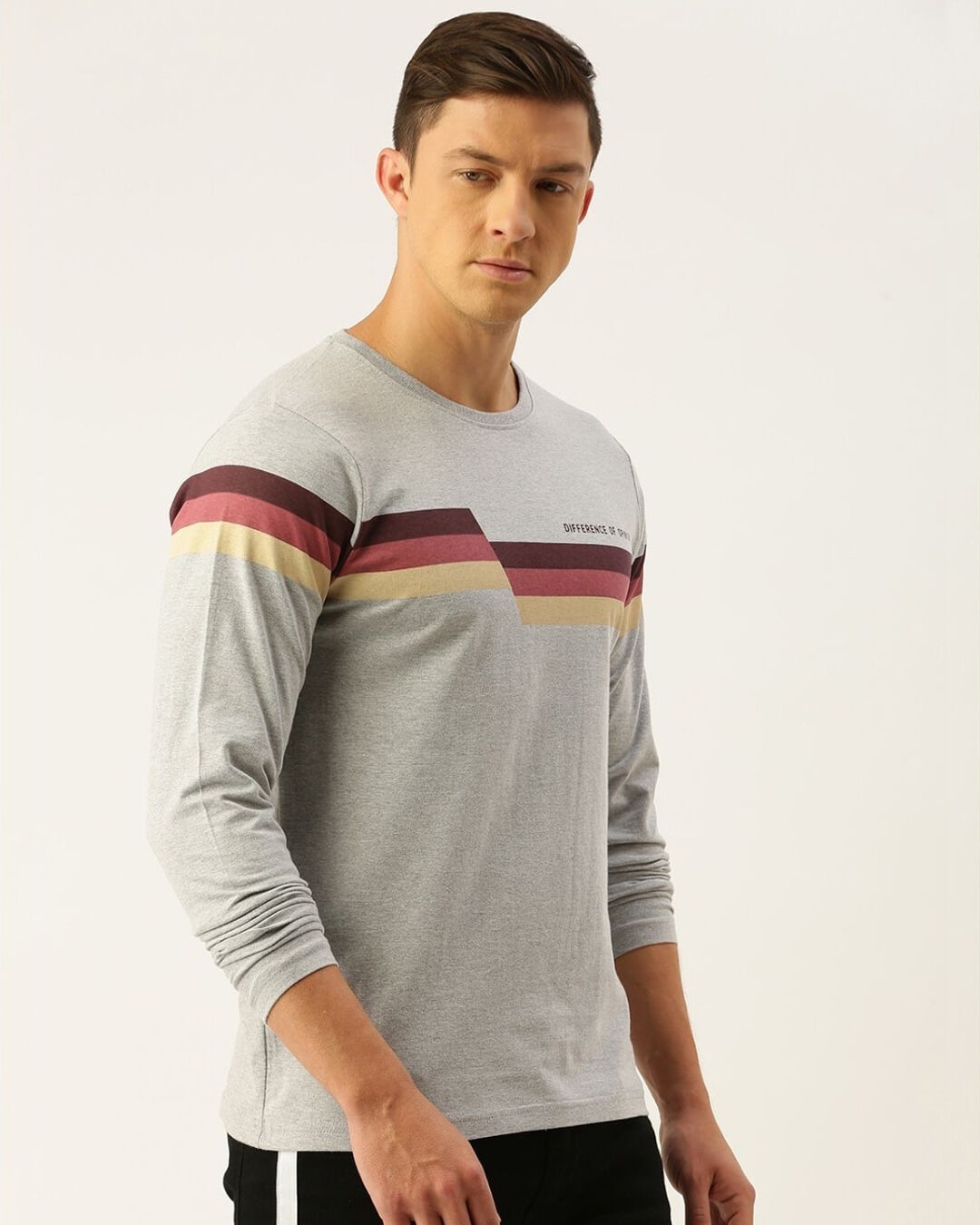 Shop Men's Grey Typography T-shirt-Design