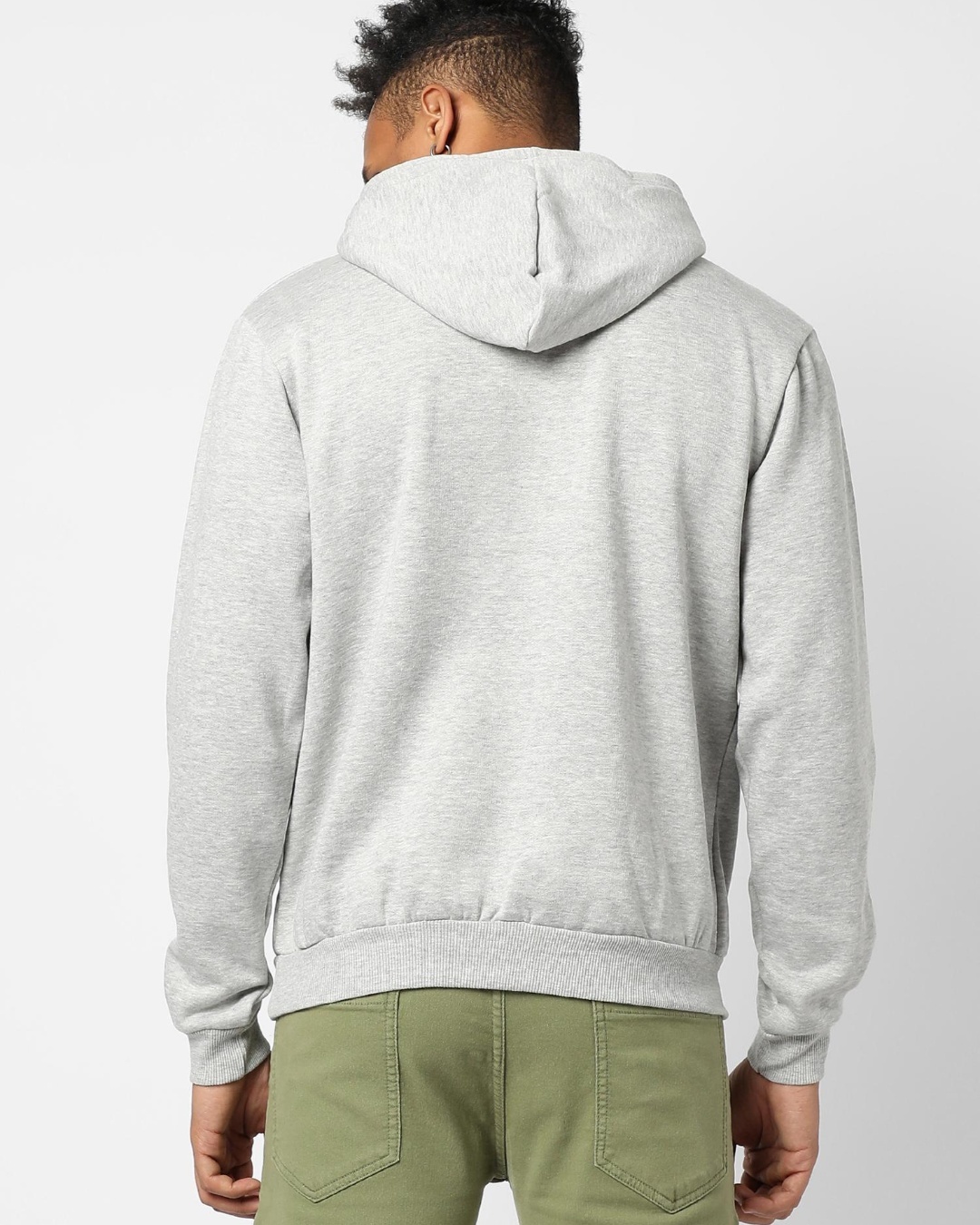 Buy Men's Grey Whatever Typography Hooded Sweatshirt for Men Grey ...