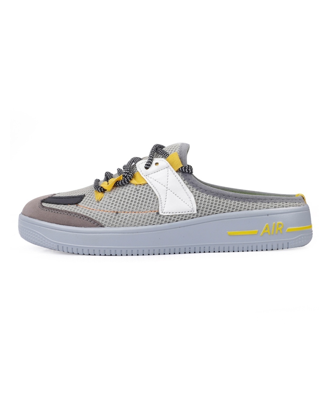 Shop Men's Grey & Yellow Casual Shoes-Design