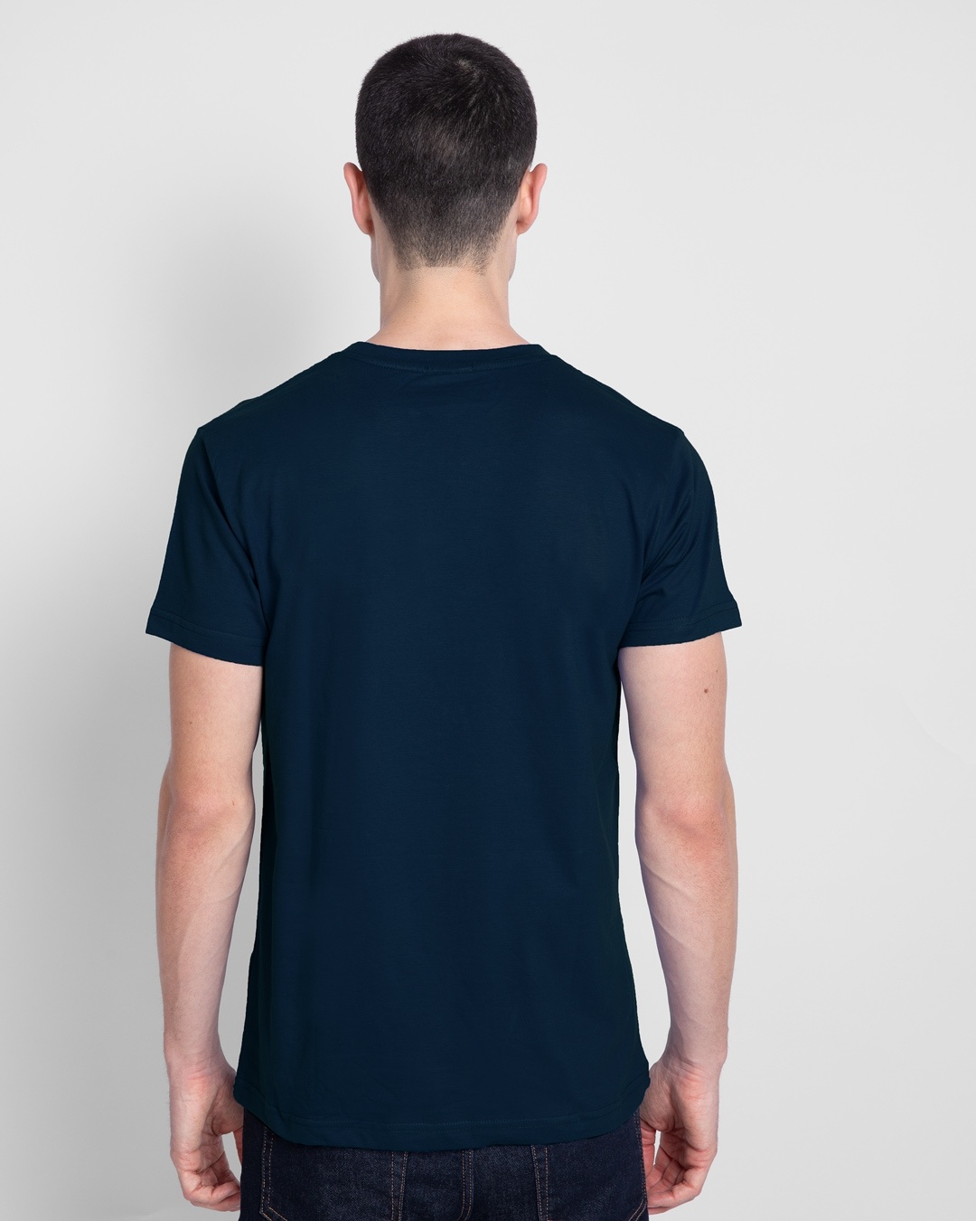 Shop Men's Black,Blue and White T-shirt Pack of 3
