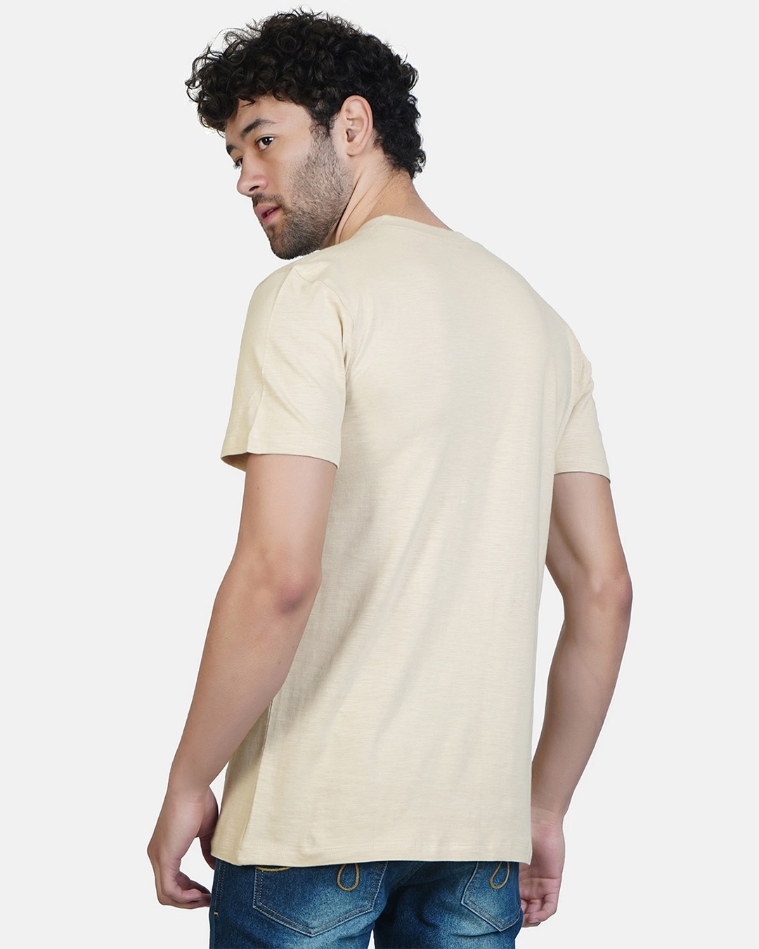 Shop Men's Henley Cotton T-shirt (Pack of 3)-Design