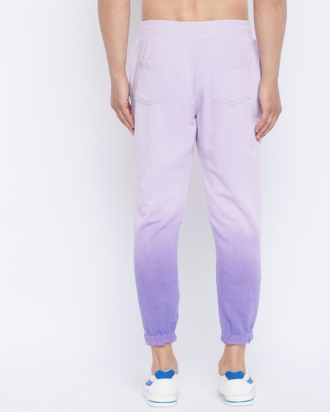 Buy Men's Lilac Cotton Ombre Oversized Sweatpants for Men Lavender ...