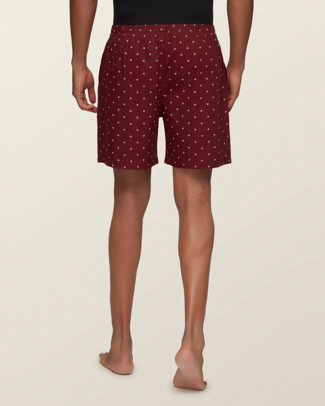 Shop Men's Maroon All Over Printed Cotton Boxers-Design