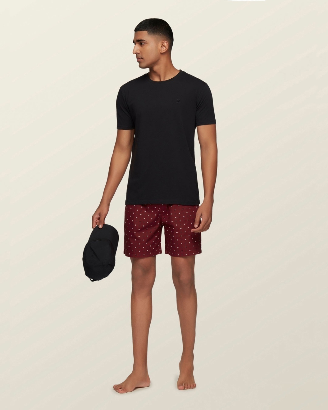 Shop Men's Maroon All Over Printed Cotton Boxers