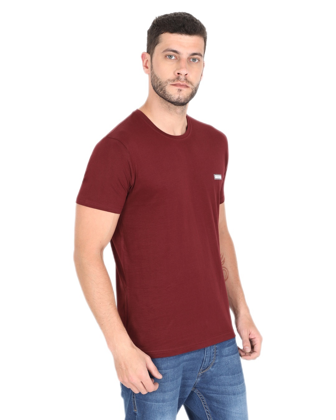 Shop Men's Maroon Casual T-shirt-Design