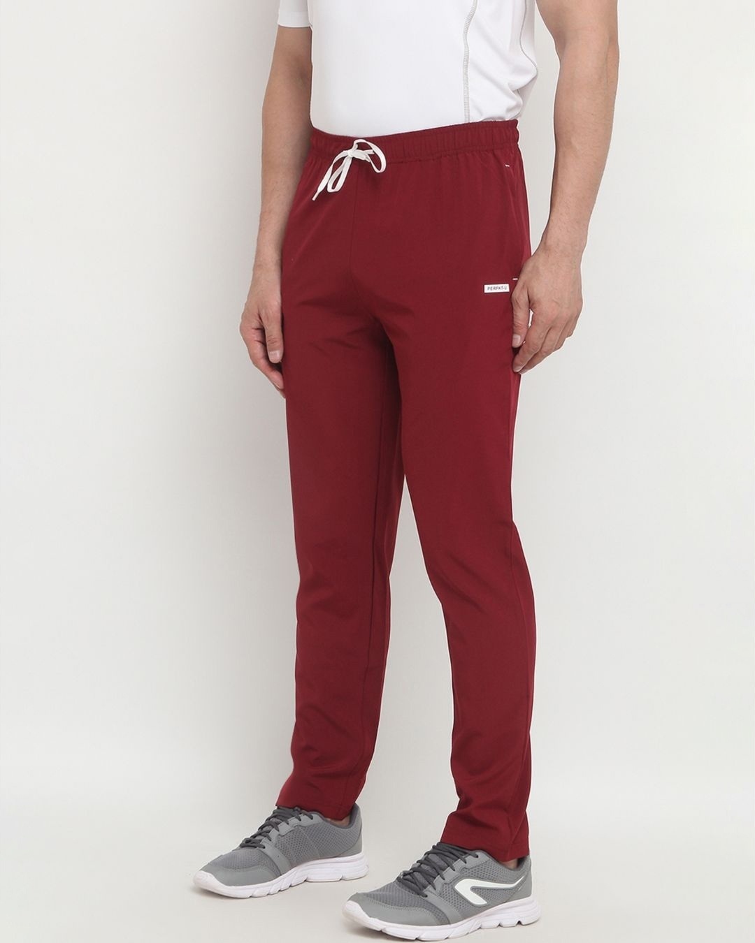 Shop Men's Maroon Polyester Track Pants