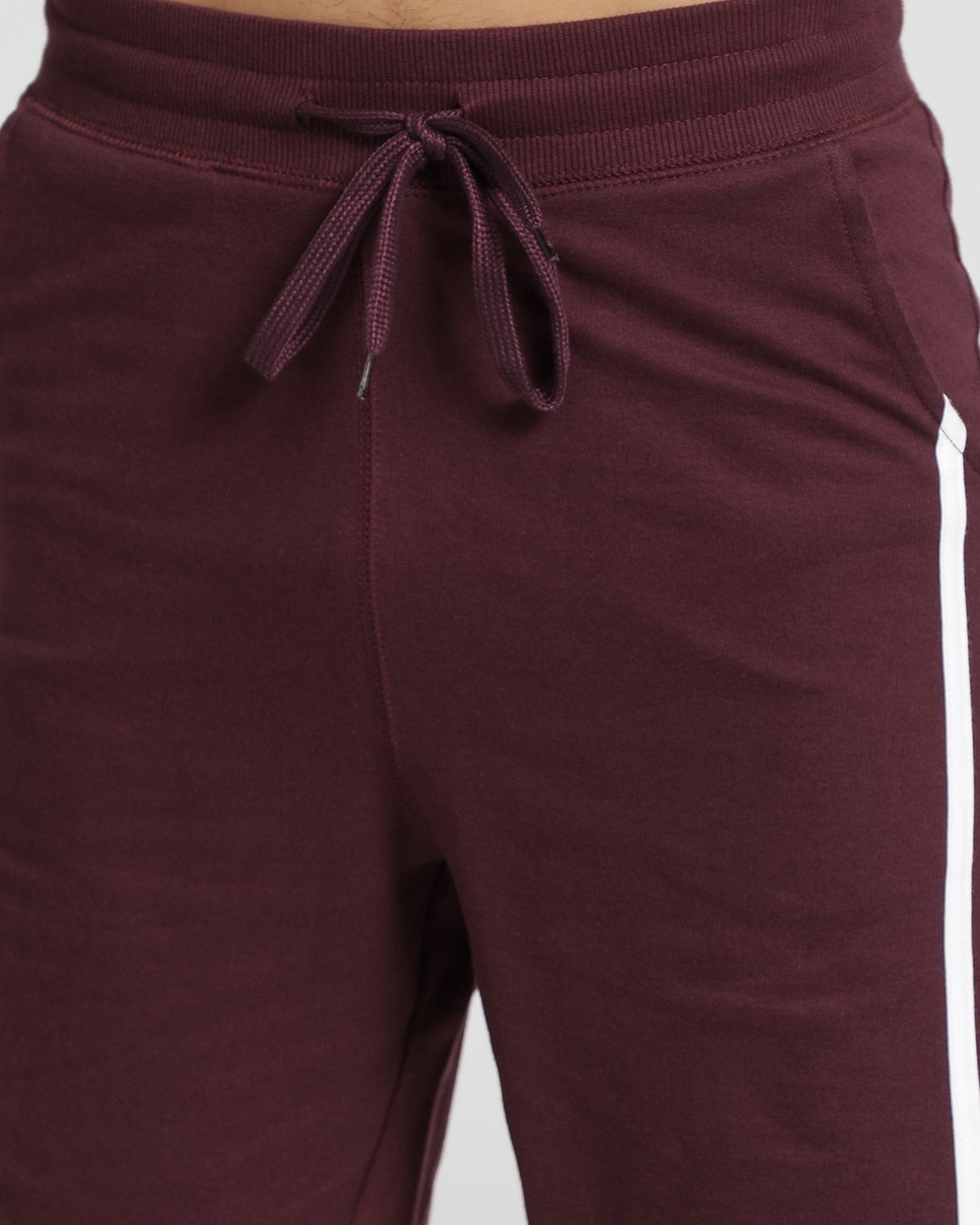 Buy Men's Maroon Side Striped Shorts for Men Maroon Online at Bewakoof