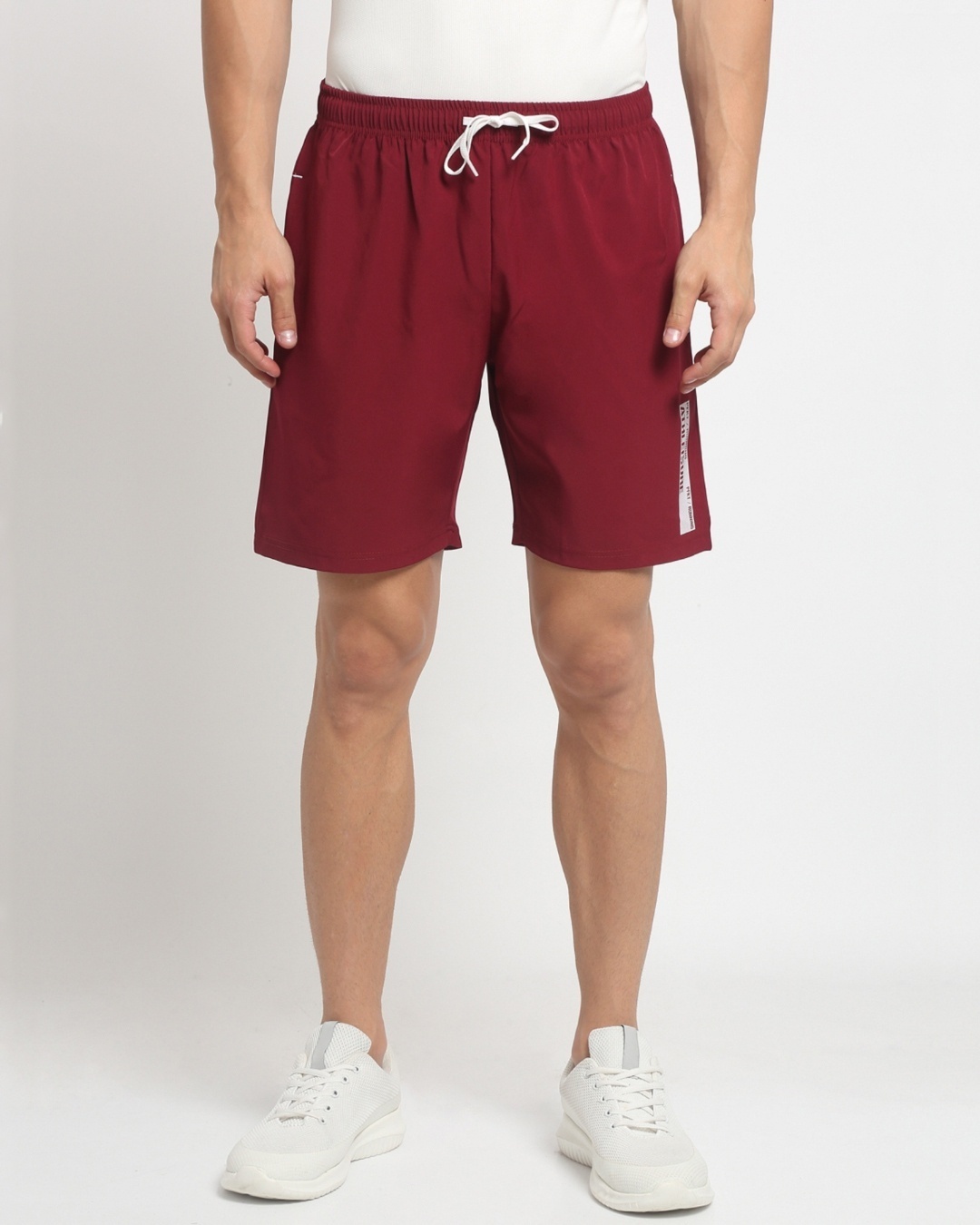 Shop Men's Maroon Sports Shorts-Full