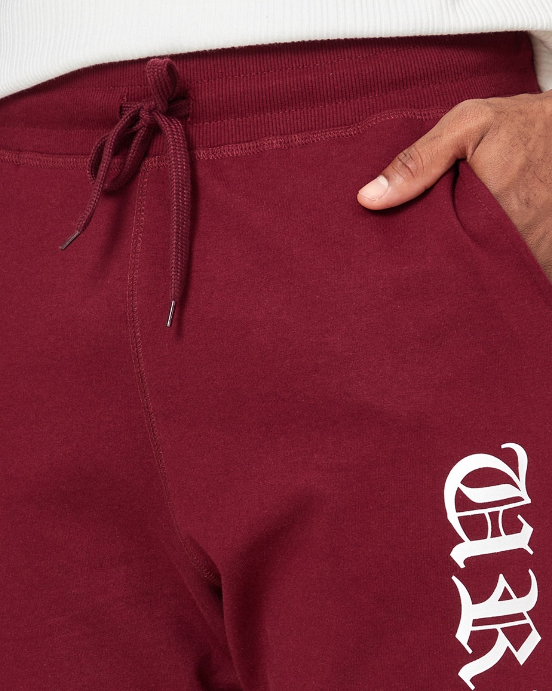 boys maroon joggers