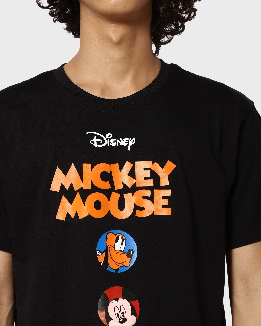 Shop Men's Mickey Mouse Family Half Sleeve T-shirt