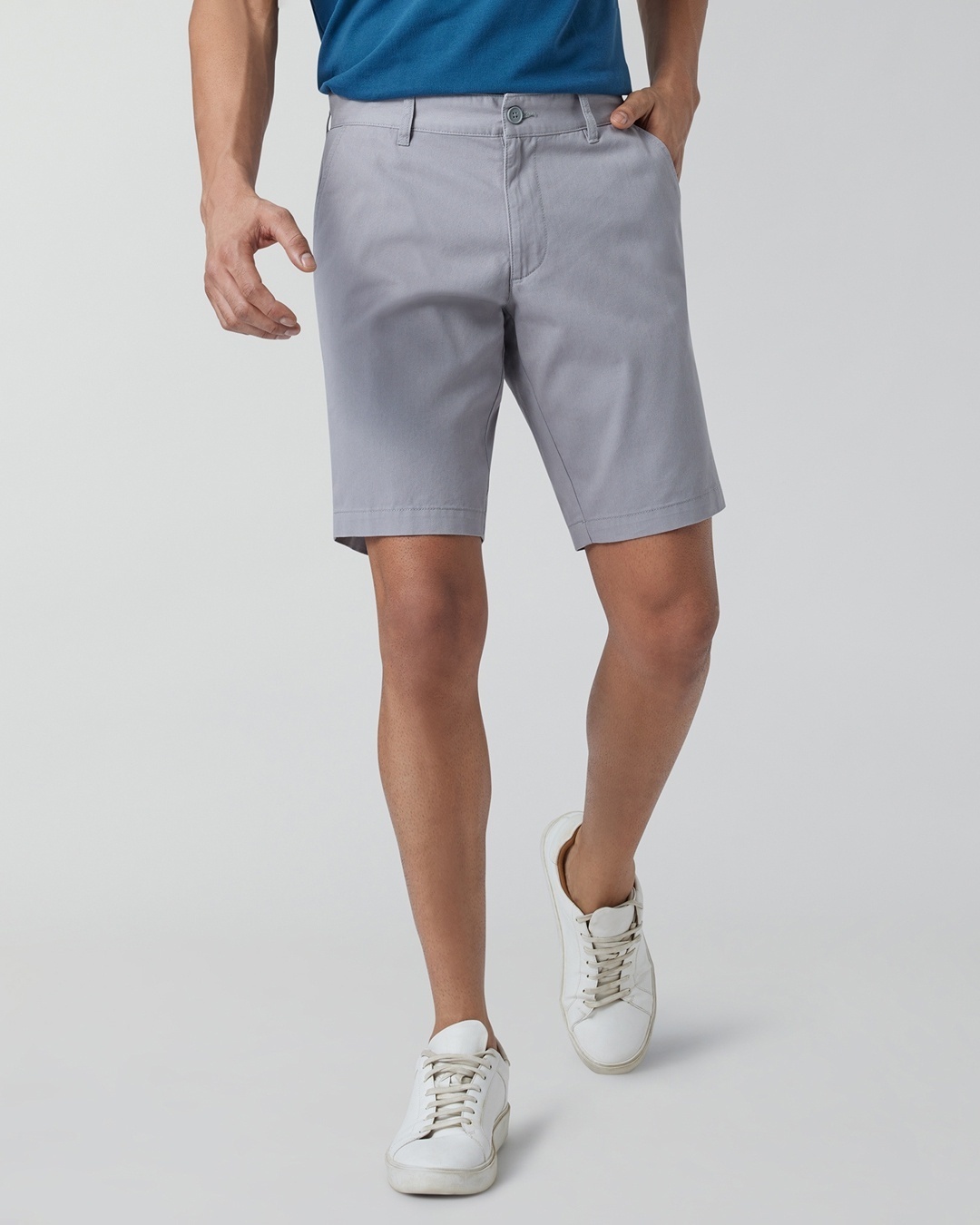 men wearing grey shorts