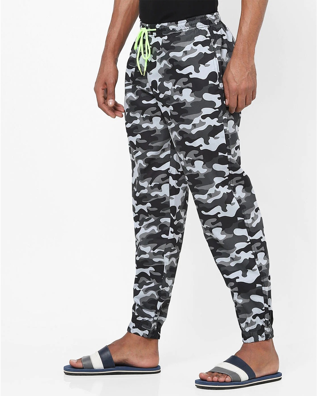 Buy Men's Multicolor Camouflage Cotton Joggers for Men Multicolor