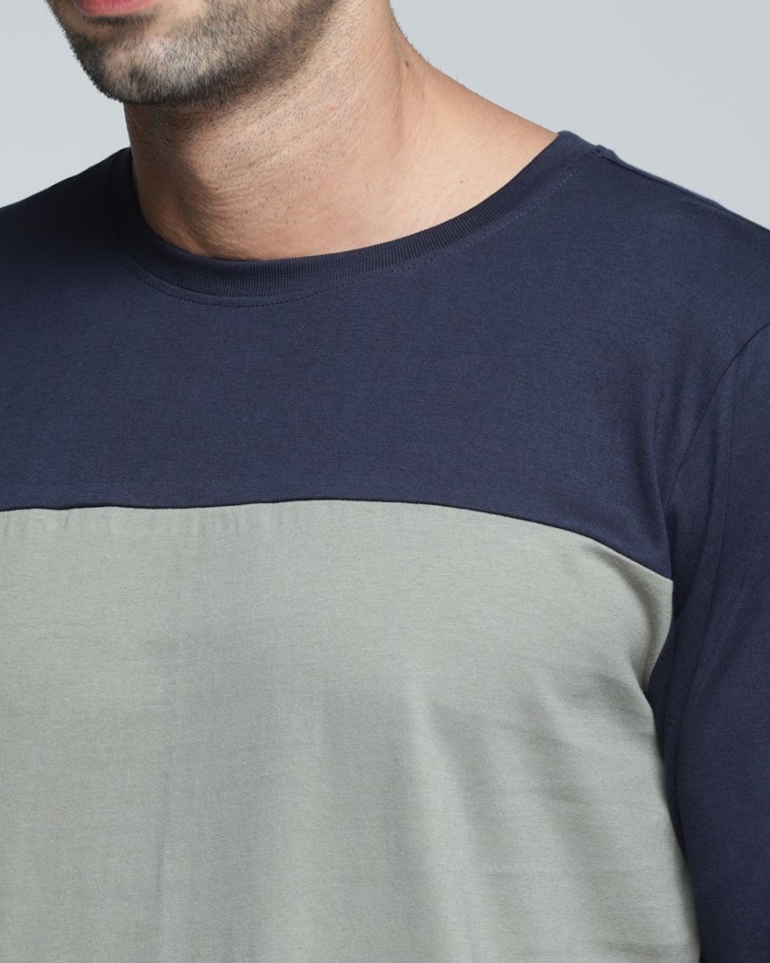 Shop Men's Multicolor Colourblocked T-shirt-Full