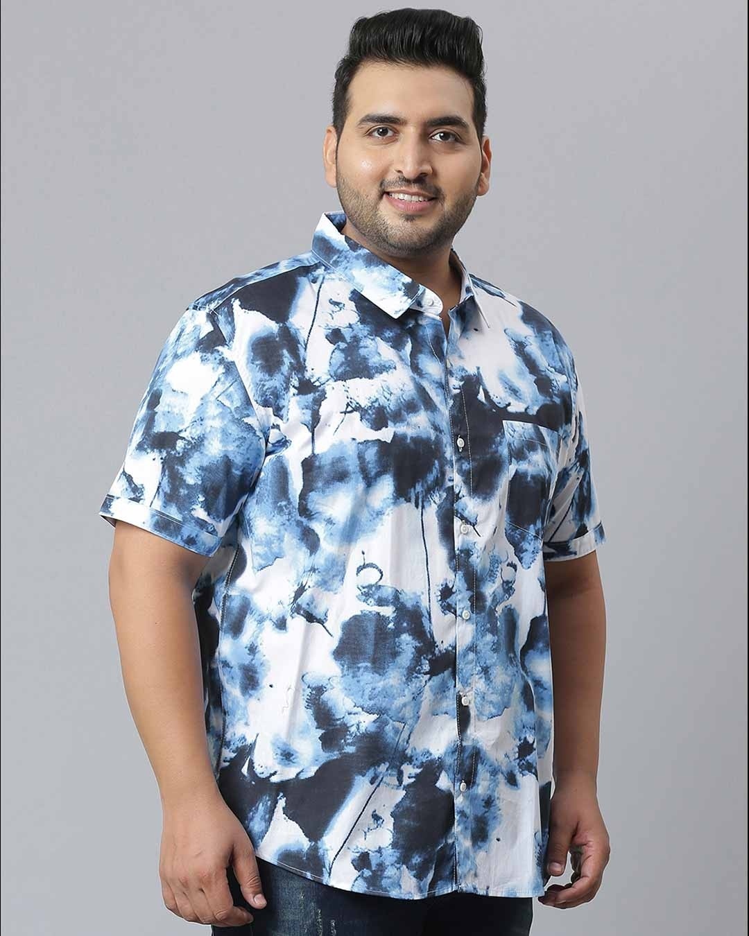 Shop Men's Multicolor Graphic Design Stylish Half Sleeve Casual Shirt-Full