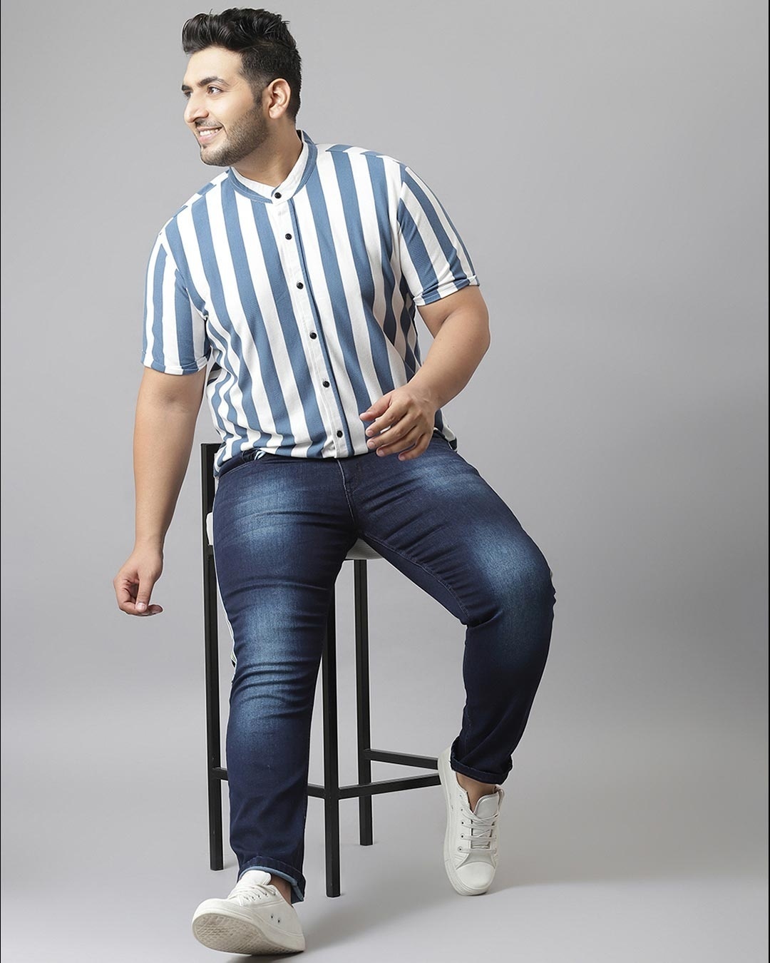 Shop Men's Multicolor Striped Stylish Casual Shirt