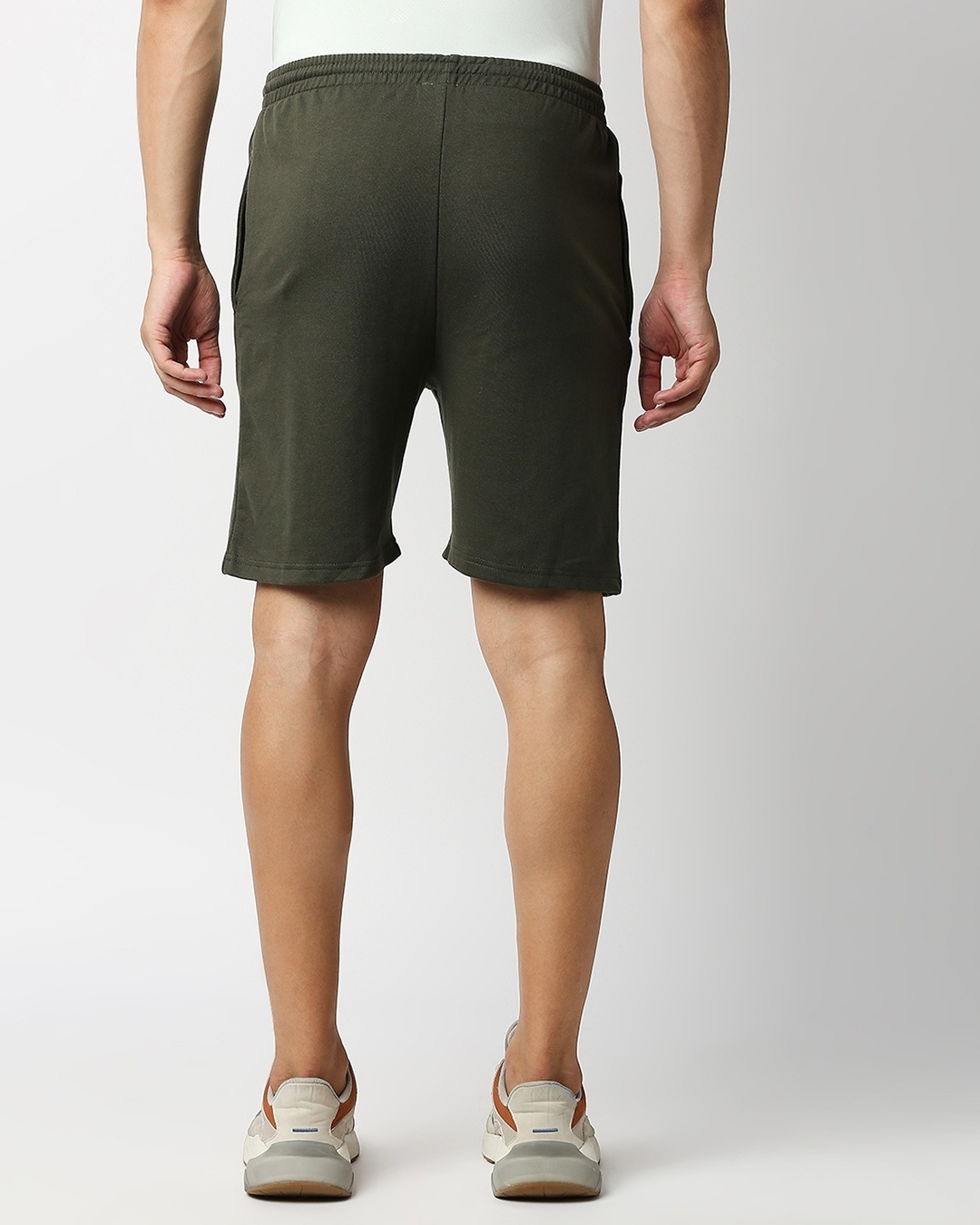 Shop Men's Olive Casual Shorts-Design