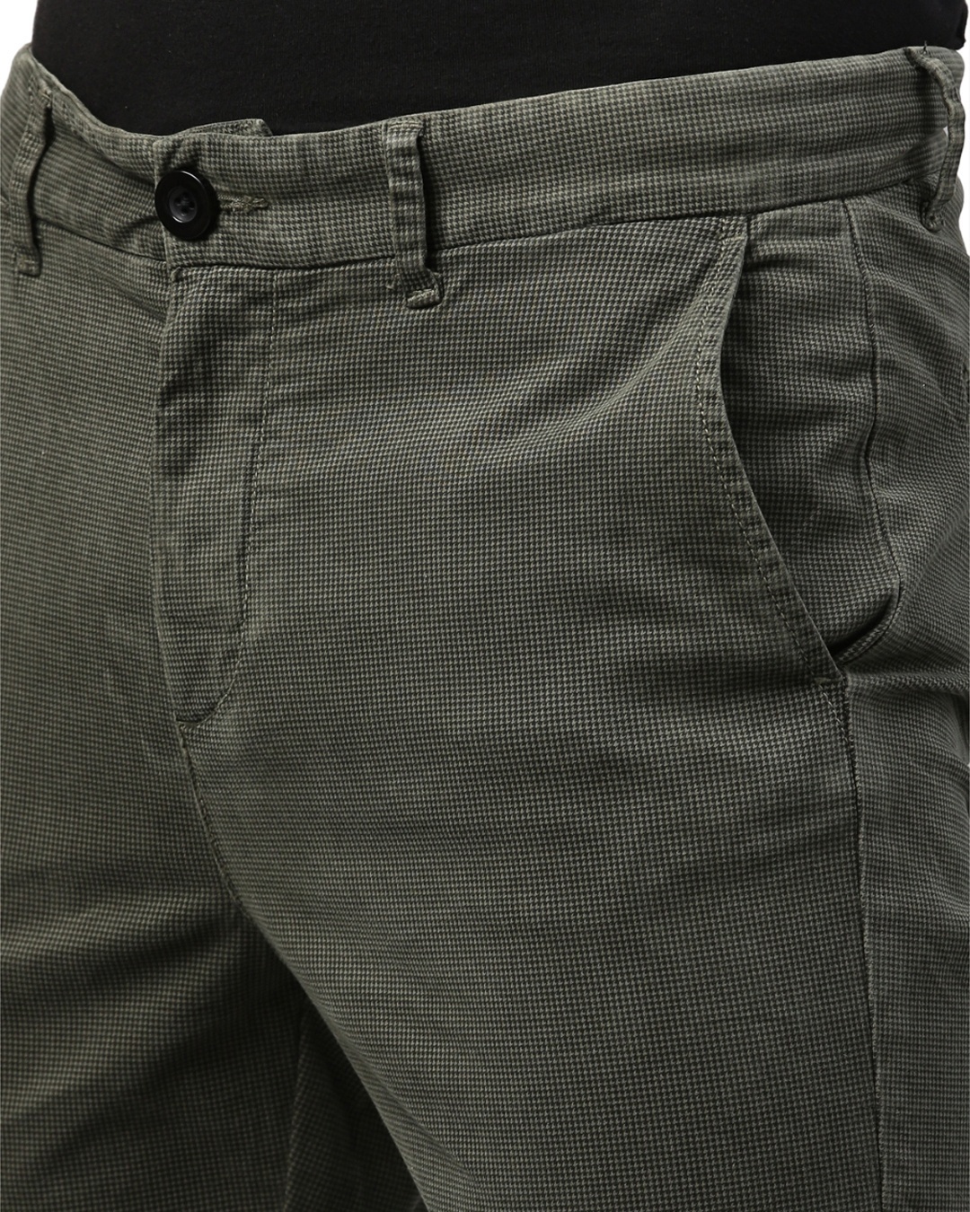 Shop Men's Olive Slim Fit Trouser-Full
