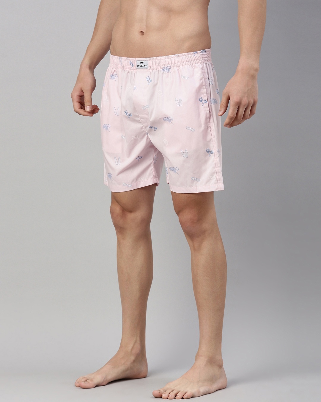 Buy Men's Pink All Over Printed Cotton Boxers Online in India at Bewakoof