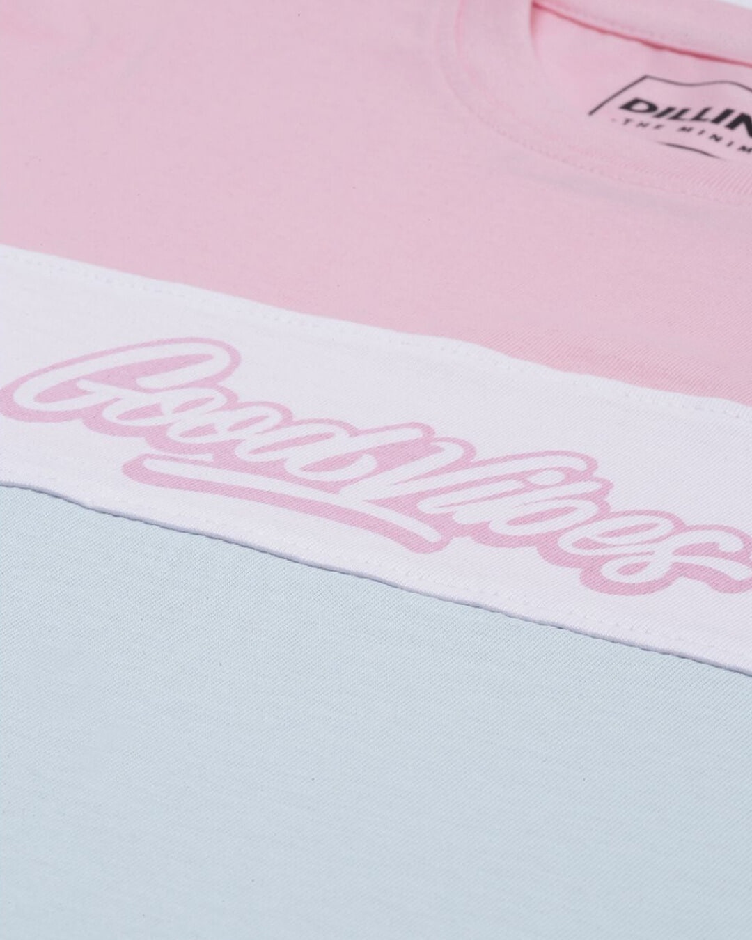 Shop Men's Pink Colourblocked T-shirt-Full