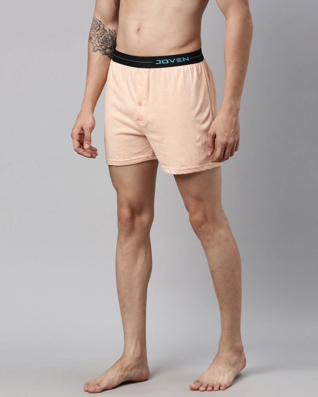 Buy Men's Pink Cotton Boxers Online in India at Bewakoof