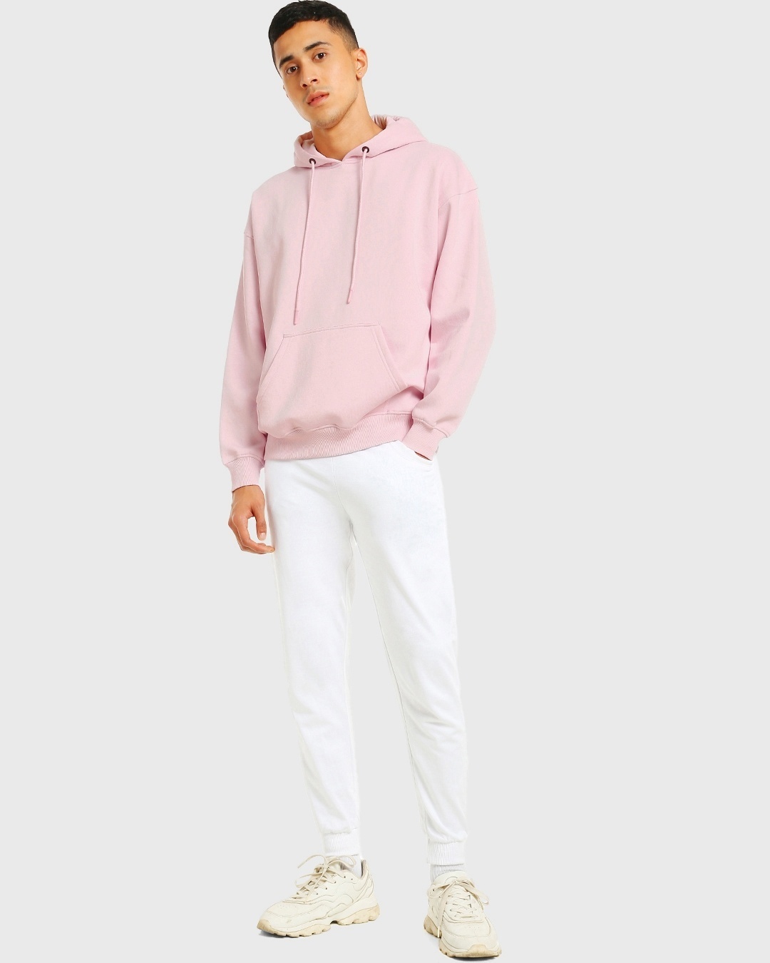 Buy Men's Pink Oversized Hoodie Online at Bewakoof