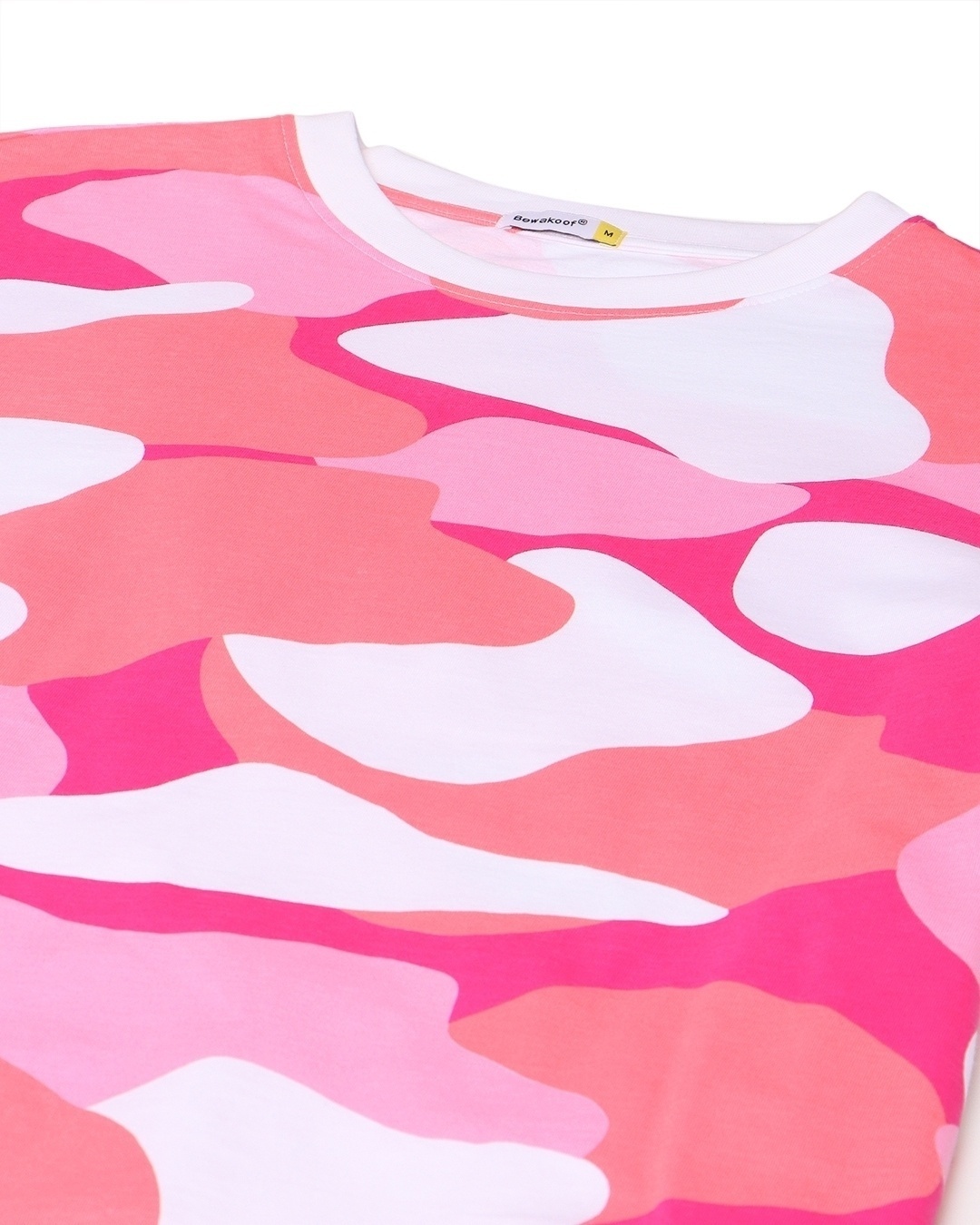 Shop Men's Pink & White Camo Oversized T-shirt