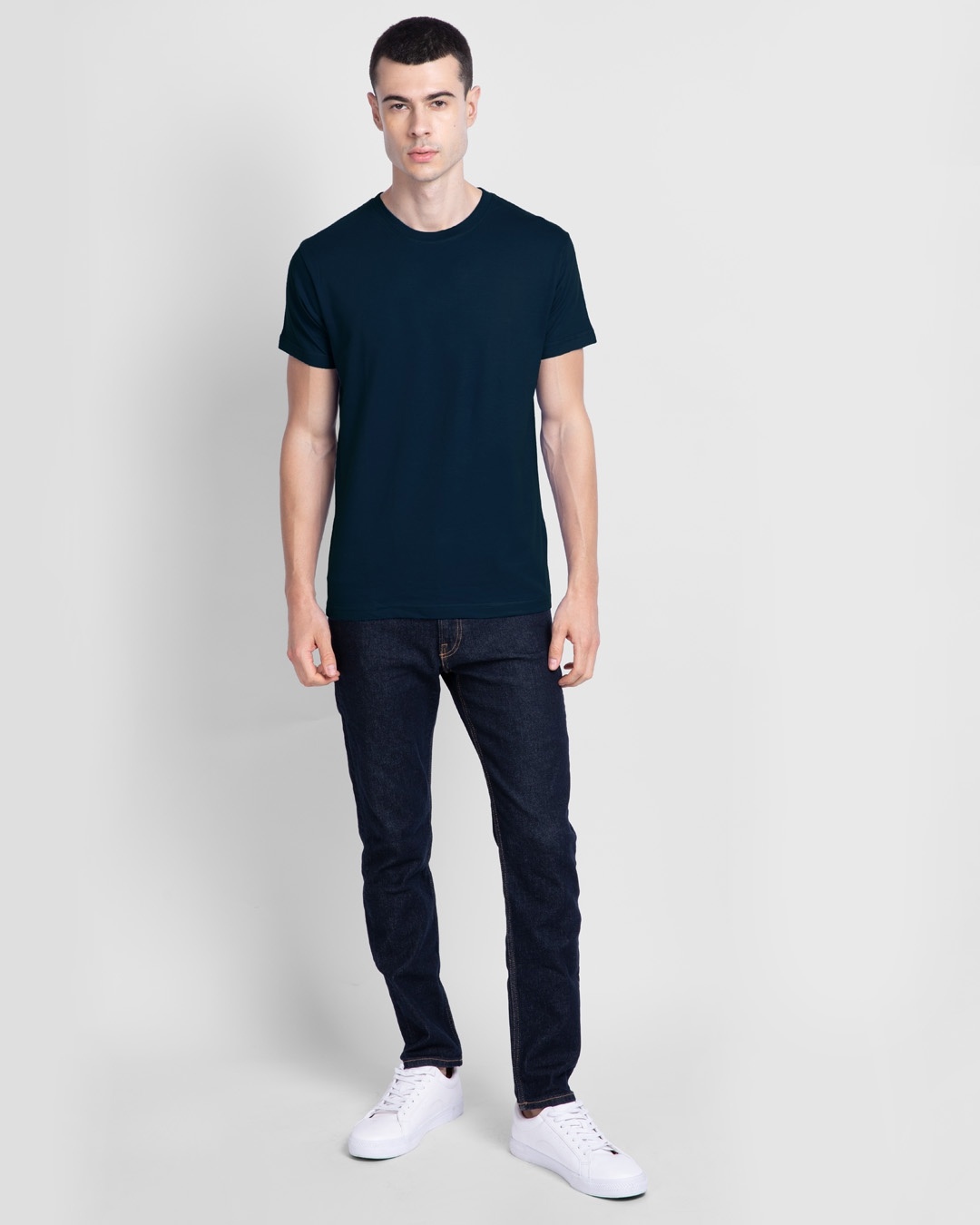 Shop Men's Black and Blue T-shirt Pack of 2