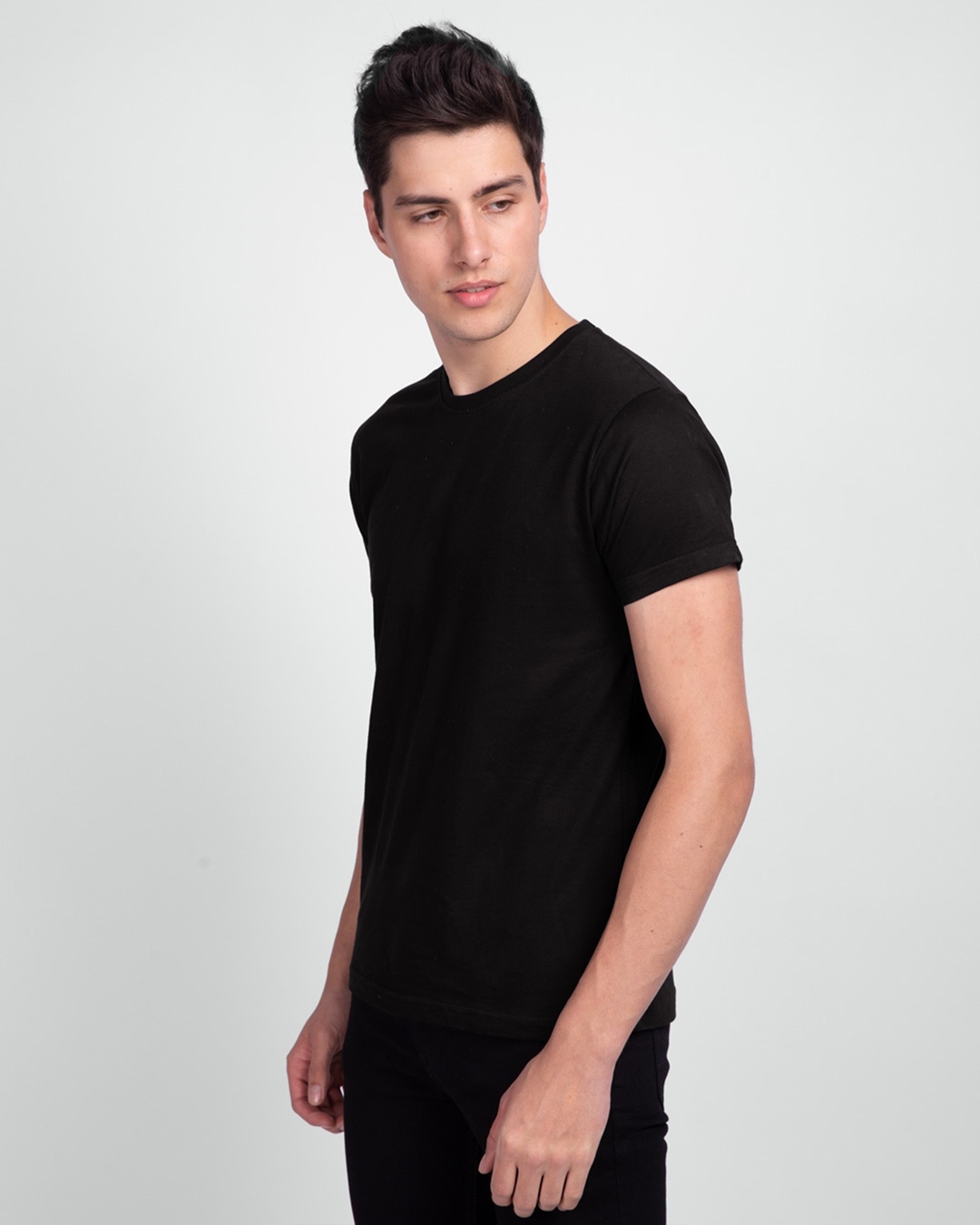 Shop Men's Black and White T-shirt Pack of 2