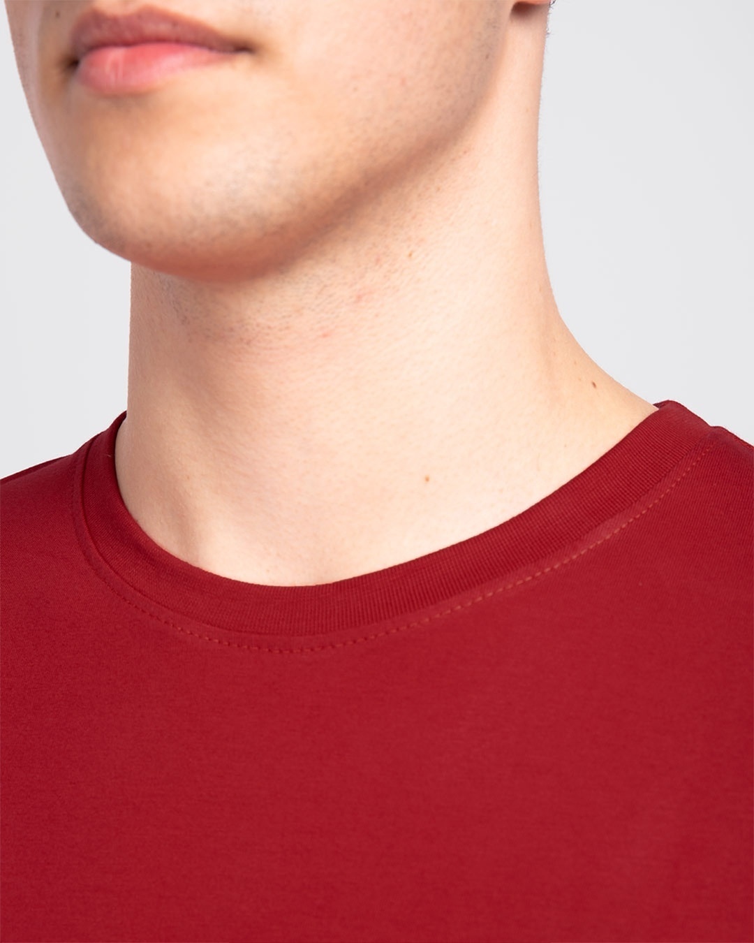 Shop Men's Plain Half Sleeve T-Shirt Pack of 2(Bold Red & Neon Green)