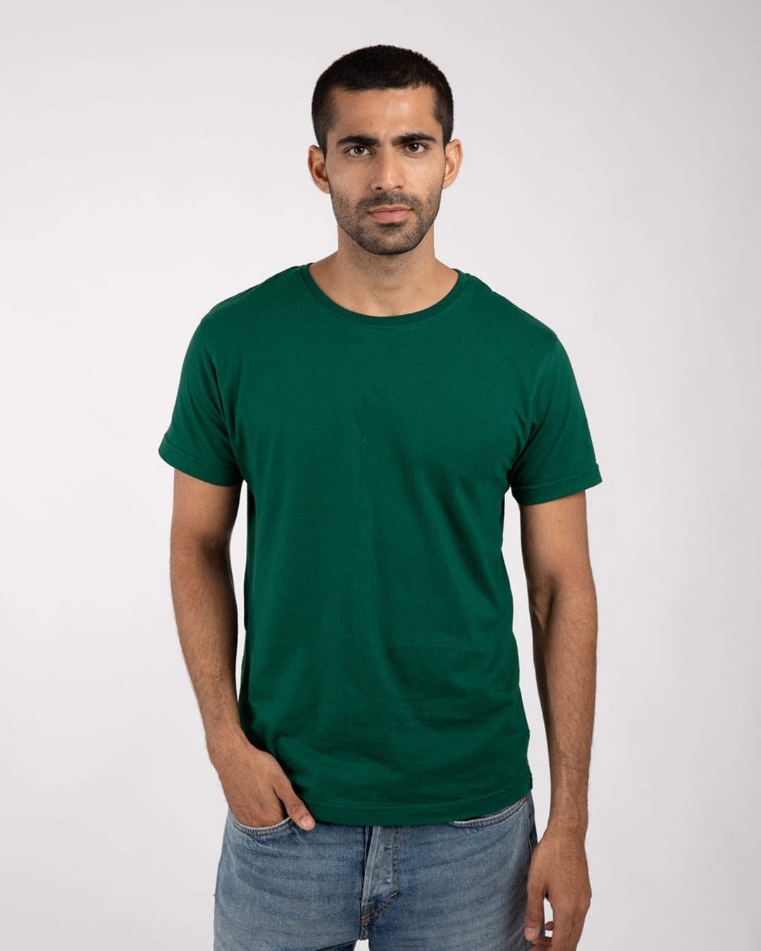 Shop Men's Plain Half Sleeve T-shirt Pack of 2(Yellow & Green)-Design