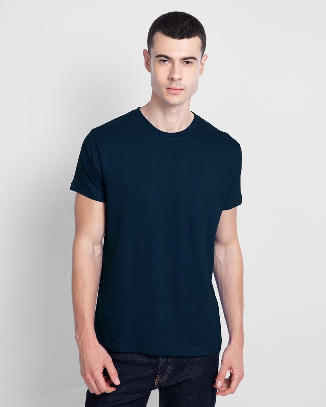 Shop Men's Blue T-shirt Pack of 3-Back