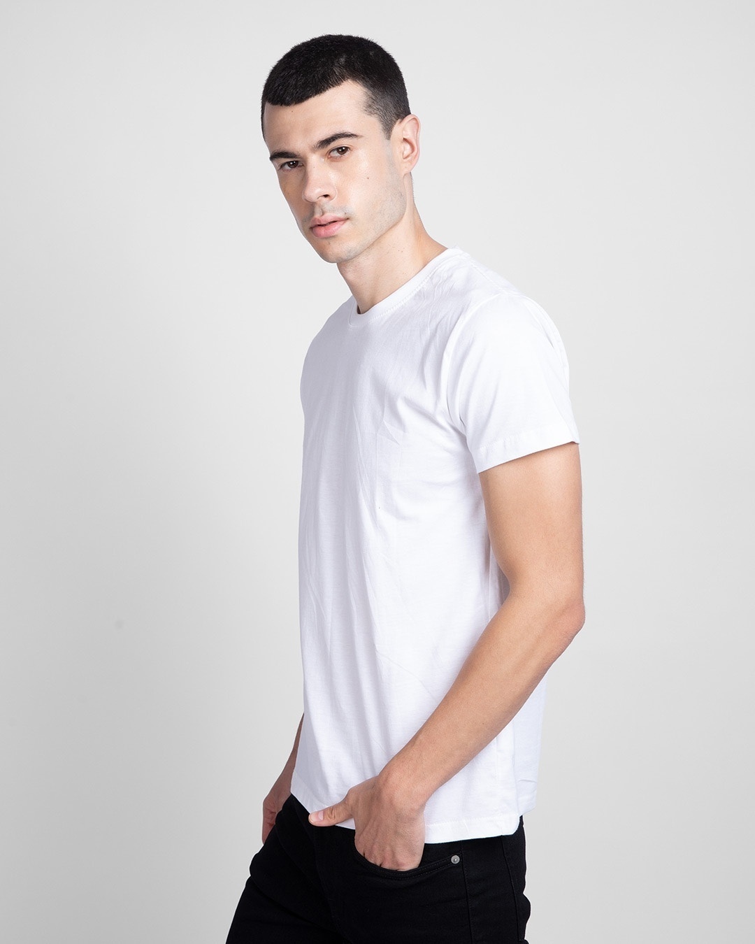 Shop Men's White T-shirt Pack of 3-Design