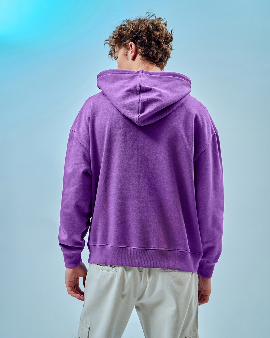 Buy Men's Purple Oversized Hoodies Online at Bewakoof